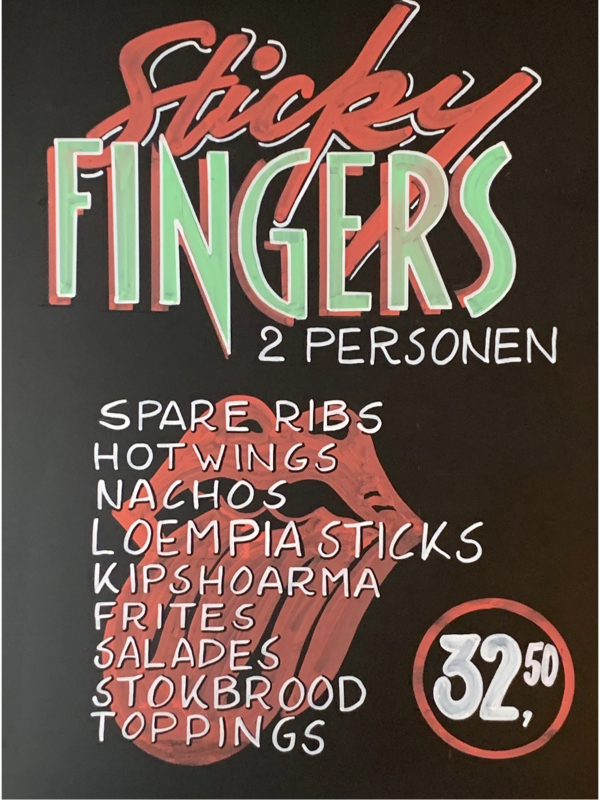 Sticky Fingers - fingerfood menu voor 2 personen
